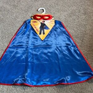 5 PC - Little Adventures Superhero Cape, Wrist Cuffs, Belt, and Mask Costume